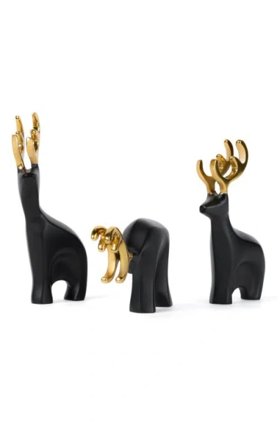 NAMBE NAMBÉ PRANCER SET OF 3 REINDEER FIGURINES