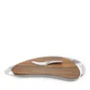 Nambe Pulse Cheeseboard With Knife In Brown