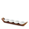 Nambe Quatro Snack And Serve Set In White