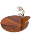 Nambe Reindeer Platter In Brown