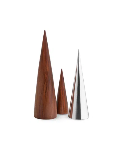 Nambe Rondure Tree Trio In Brown
