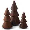 Nambe Tree Trio Set Of 3 In Brown