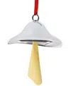 Nambe Silver & Gold Plate Mushroom Holiday Ornament In Silver