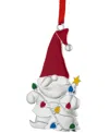 Nambe Silver-plate Gnome Hanging Holiday Ornament In Silver
