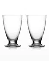Nambe Two-piece Skye Dinnerware Tall Tumbler Set In Clear