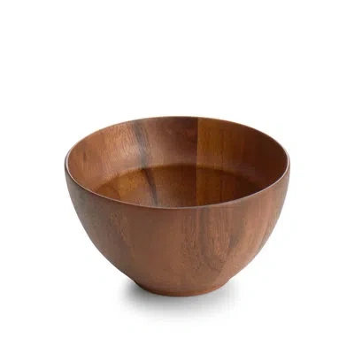 Nambe Skye Wood All-purpose Bowl In Brown