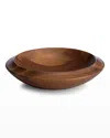 Nambe Skye Wood Centerpiece Bowl In Brown