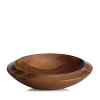 Nambe Skye Dinnerware Collection By Robin Levien Wood Centerpiece Bowl In Brown