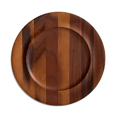 Nambe Skye Wood Charger Plate In Brown
