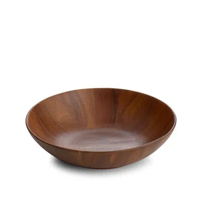 Nambe Skye Wood Ind Salad Bowl In Brown