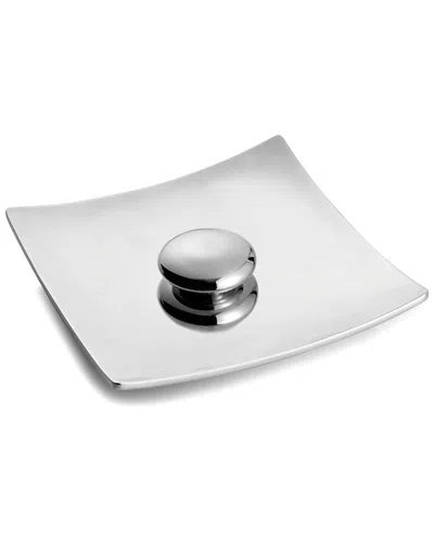 Nambe Stone Napkin Holder In Silver