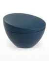 Nambe Sugar Bowl, Aurora Blue