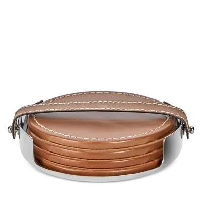 Nambe Tahoe Coasters, Set Of 4 In Brown