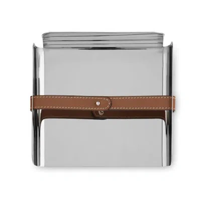 Nambe Tahoe Napkin Holder In Metal