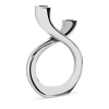 Nambe Tango Candle Holder In Silver