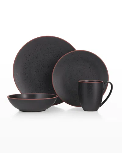 Nambe Taos 4-piece Place Setting In Onyx
