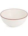 Nambe Taos Deep Stoneware Serving Bowl In White