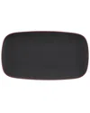 Nambe Taos Soft Rectangular Platter Agate In Black