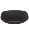 Nambe Nambé Taos Onyx Soft Square Serving Bowl In Black