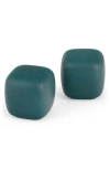 Nambe Nambé Taos Salt & Pepper Shakers Set In Green