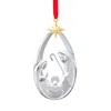 Nambe The Holy Family Ornament In White