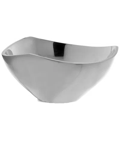 Nambe Tri-corner Bowl 6in In Gray