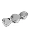 Nambe Triple Condiment Server In Silver