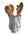 Nambe Nambé Tulip Tool Jug With Tools In Silver