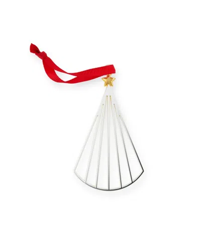 Nambe Umbrella Tree Ornament In Silver