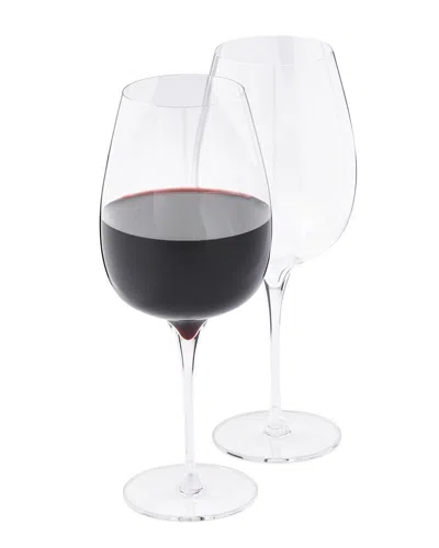 Nambe Nambé Vie Cabernet Wine Glasses (set Of 2) In Transparent