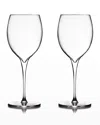 Nambe Vie Chardonnay Glasses, Set Of 2 In Clear