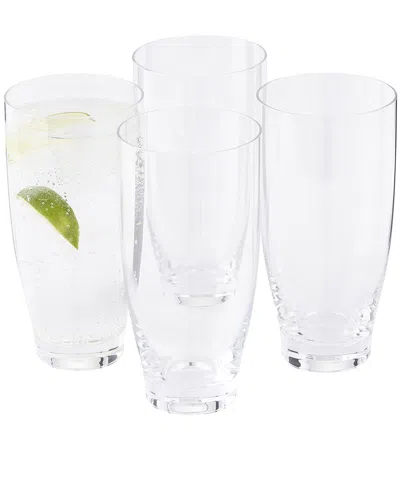 Nambe Nambé Vie Highball Glasses (set Of 4) In Clear