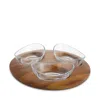 Nambe Vie Snack Set In Wood