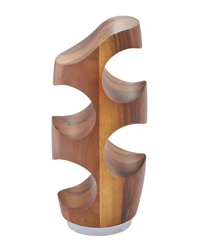 Nambe Vie Wine Rack In Brown