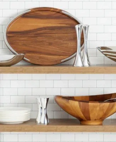 Nambe Wood Metal Serveware Collection In Wood,silver