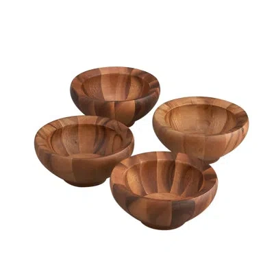 Nambe Yaro Ind Salad Bowls In Natural