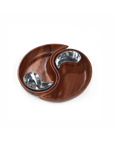 NAMBE YIN YANG CHIP AND DIP SET, 4 PIECES