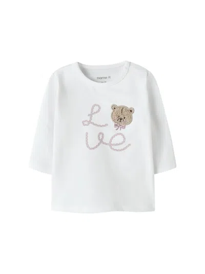 Name It® Baby Frissy Long-sleeve Top White