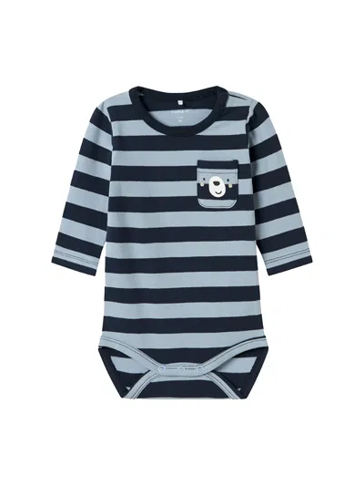 Name It® Baby Long Sleeve Bodysuit Blue