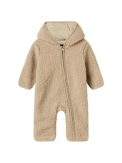 Name It® Baby Teddy Suit Cream In Brown