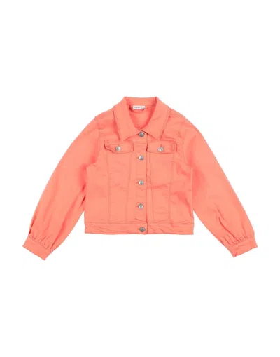 Name It® Kids' Denim Outerwear In Salmon Pink