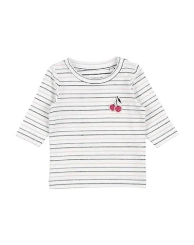 Name It® Babies' Name It Newborn Girl T-shirt White Size 1 Cotton, Elastane