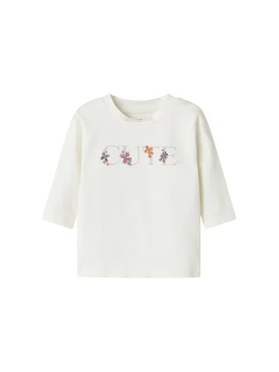 Name It® Neya Long Sleeve Top White In Grey