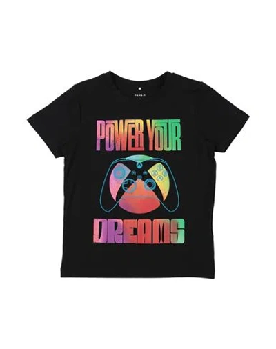 Name It® Babies' Name It Toddler Boy T-shirt Black Size 7 Organic Cotton, Elastane