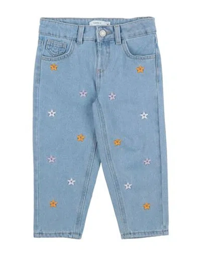 Name It® Babies' Name It Toddler Girl Jeans Blue Size 7 Cotton, Polyester