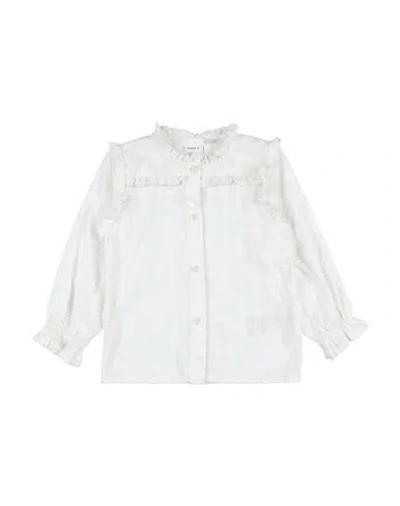 Name It® Name It Toddler Girl Shirt Ivory Size 6 Cotton In White