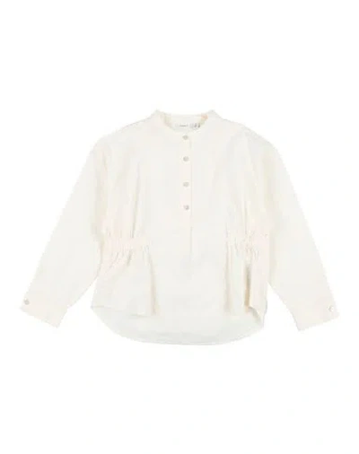 Name It® Babies' Name It Toddler Girl Shirt Ivory Size 7 Cotton In White