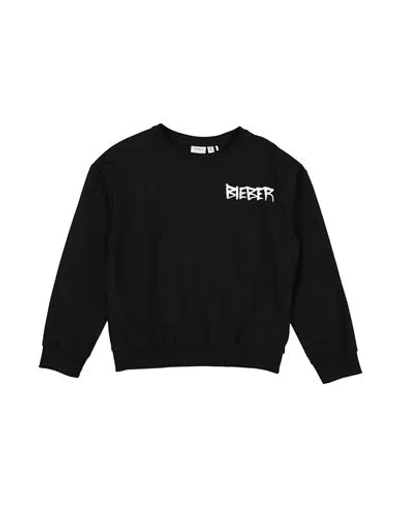 Name It® Babies' Name It Toddler Girl Sweatshirt Black Size 7 Organic Cotton, Elastane