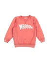 Name It® Name It Toddler Girl Sweatshirt Coral Size 3 Organic Cotton, Elastane In Red