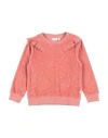 Name It® Babies' Name It Toddler Girl Sweatshirt Pastel Pink Size 7 Organic Cotton, Polyester